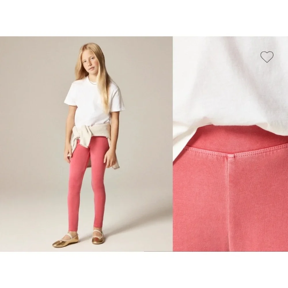 Crewcuts J.Crew Girls Light Blue Garment Dyed Leggings CC202 Size 12 NWT